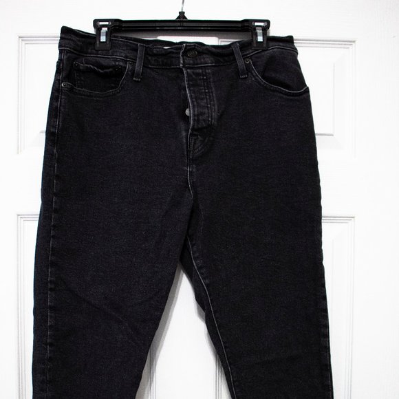 Levi's Wedgie Fit High Rise Skinny Raw Hem Jeans - Picture 8 of 8